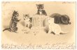 画像1: 積み木で遊ぶ猫たち  H.Maguire (1)