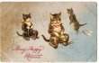 画像1: ソリ遊びをする猫たち　H.Maguire (1)