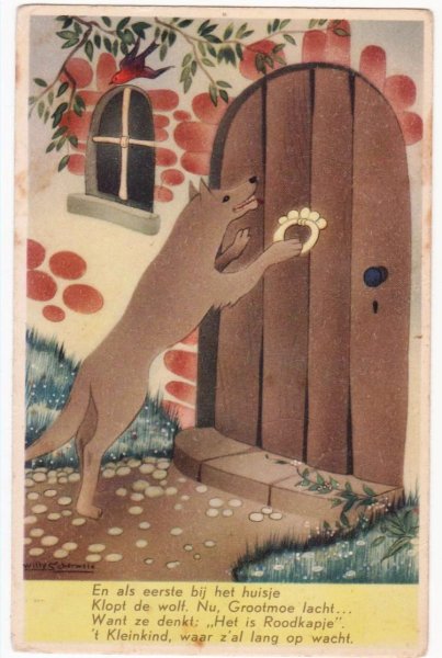 画像1: 赤ずきんちゃんとオオカミ (1)