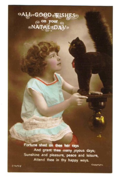 画像1: 黒猫と女の子 (1)