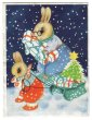 画像1: うさぎさんのクリスマス　スタンプカード (1)