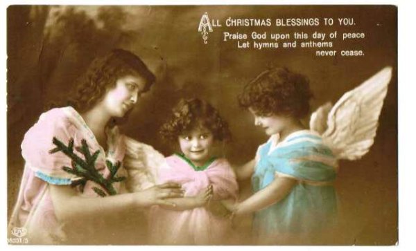 画像1: Postcard  天使のクリスマス (1)