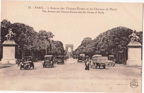 画像1: フランス　パリ  The Avenues des Champs-Elysees and the horses of Marly (1)