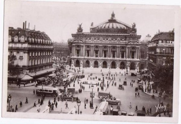 画像1: フランス　パリ 　オペラ座前 (1)
