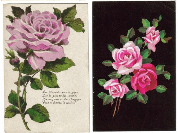 画像3: 薔薇のお花 4枚組 (3)