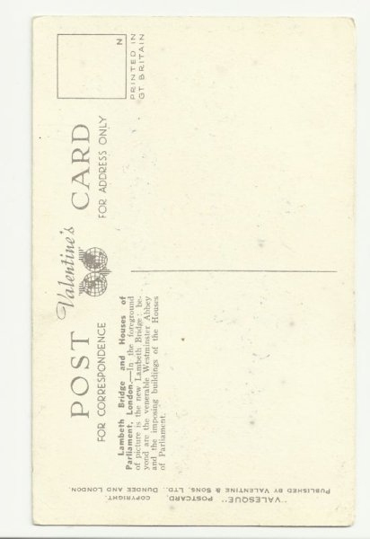 画像2: イギリス　ロンドン　Lambeth Bridge and Houses of Parlament ランベス橋と国会議事堂 (2)