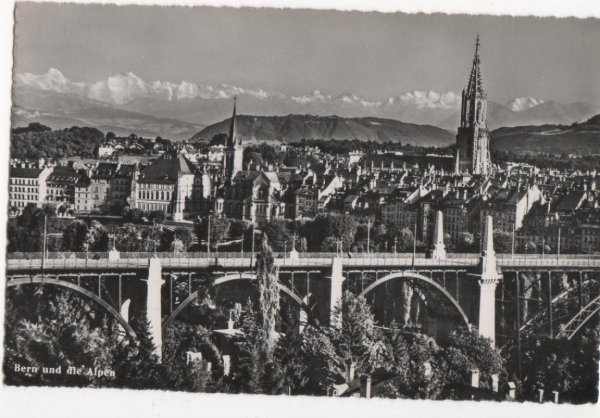 画像1: スイス　ベルン　Bern und dle Alpen  橋 (1)