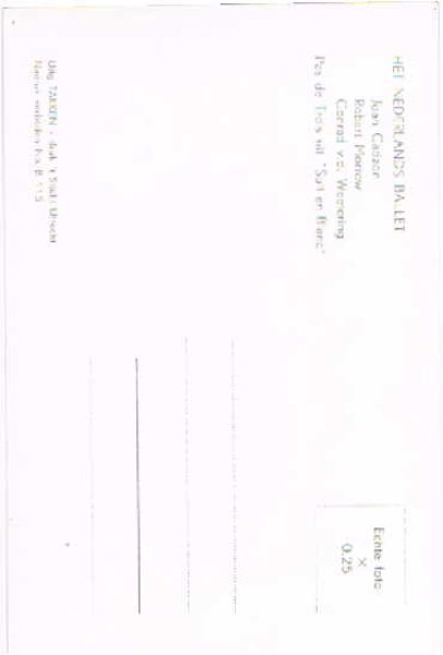画像2: バレエダンサー オランダ HET NEDERLANDS BALLET (2)