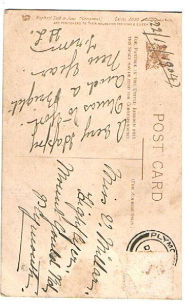 画像2: クリスマスカード 天使 (2)