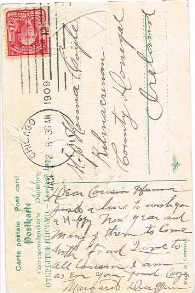 画像2: クリスマスカード 鐘をならす天使 1909年 (2)