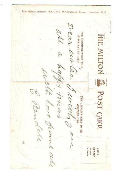 画像2: クリスマスカード プレゼントを渡す天使 (2)