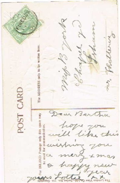 画像2: クリスマスカード 天使 (2)