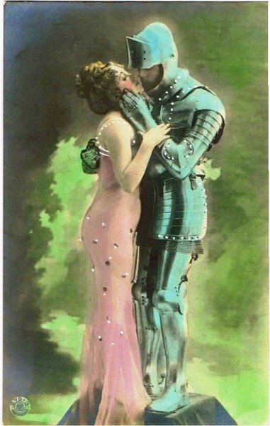 画像1: 鎧の騎士と女性 (1)