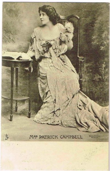 画像1: イギリス女優　Mrs Patrick Campbell 犬 (1)