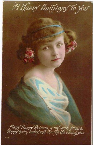 画像1: お花の髪飾りの女の子 (1)