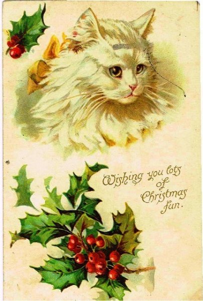 画像1: 猫のクリスマスカード (1)