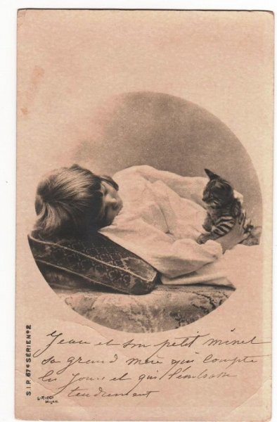 画像1: 子猫と女の子 (1)