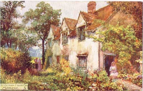 画像1: 田舎のコテージ　Old Cottage at Wimbley Park　（未使用） (1)