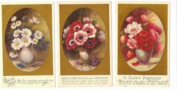 画像1: お花のポストカード3枚組 (1)
