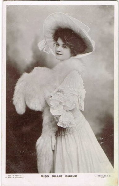 画像1: アメリカ女優　Billie Burke 毛皮の襟巻 (1)