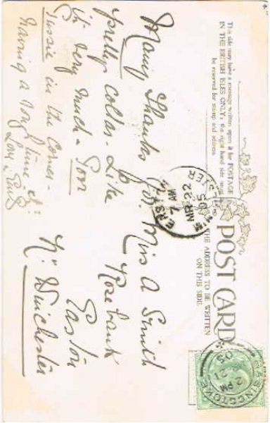 画像2: 猫の幼稚園 1905年消印 (2)