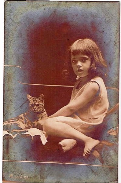 画像1: 猫と女の子 (1)