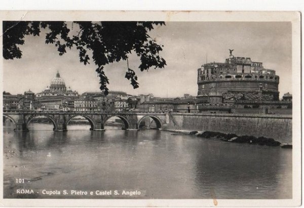 画像1: イタリア　サンタンジェロ城と橋　Cupola S. Pietro e Castel S. Angelo (1)