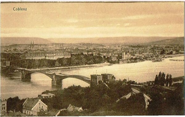 画像1: ドイツ　コブレンツ　橋と街並み　Coblenz (1)