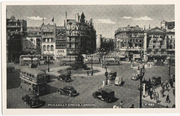 画像1: イギリス　ロンドン　ピカデリーサーカス　Piccadilly Circus (1)