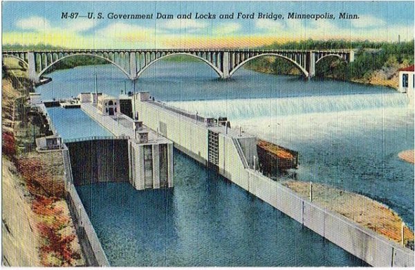 画像1: アメリカ　ダムとフォード橋　ミネアポリス (1)