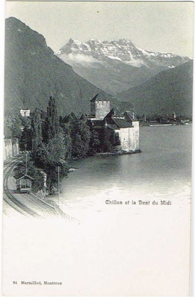 画像1: スイス　湖畔のシヨン城　Chillon (1)