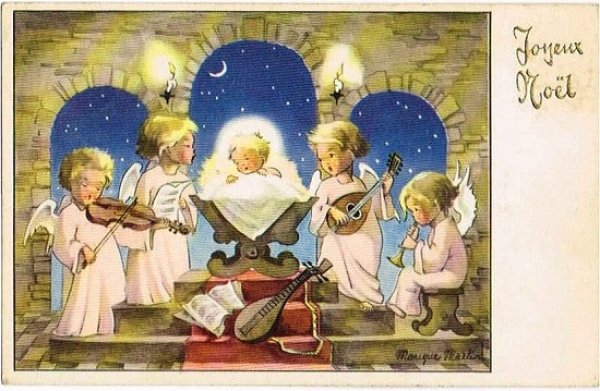 画像1: クリスマスの夜　祝福の天使たち　 Monique Martin (1)