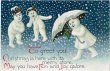 画像1: クリスマス　歩く雪だるまの妖精 (1)