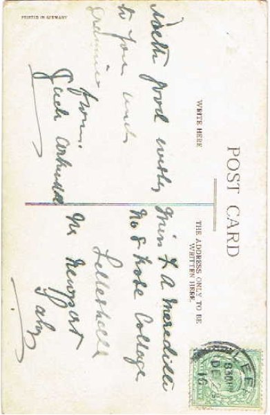 画像2: クリスマスカード 天使とツリー (2)