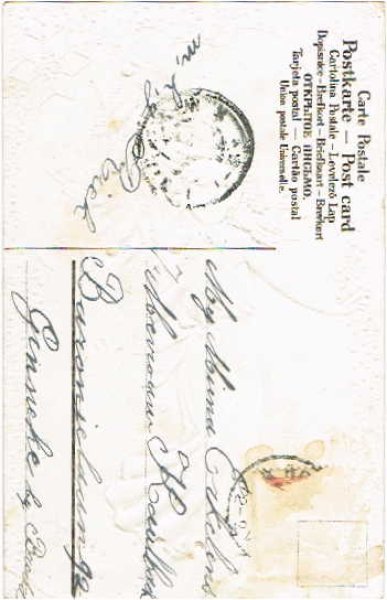 画像2: クリスマスカード ツリーと天使 (2)