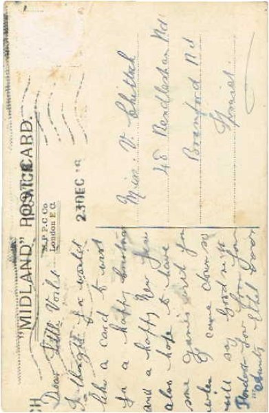 画像2: クリスマスカード 祝福する天使 (2)