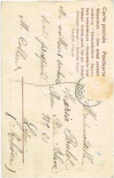 画像2: 忘れな草のお花　1906年のカレンダー (2)