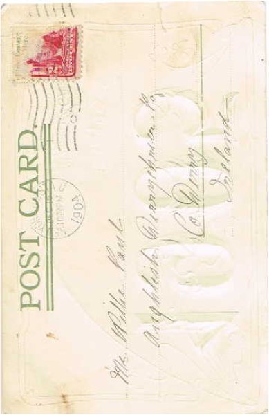 画像2: ニューイヤーカード 1905年 (2)