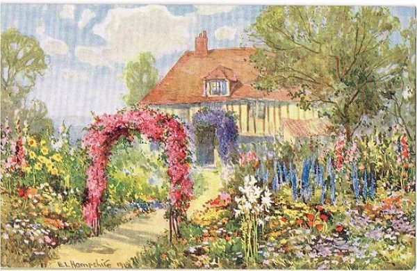 画像1: イギリス　イングリッシュ・ガーデンのある家 (1)