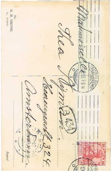 画像2: 子犬を抱く女の子  M.M.VIENNE (2)