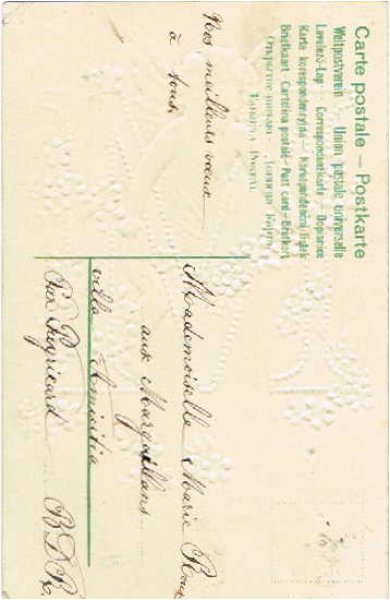 画像2: 天使のアルファベット「M」 Ellen Clapsaddle (2)