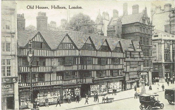 画像1: ロンドン　ホルボーンの古い建物 （未使用） (1)