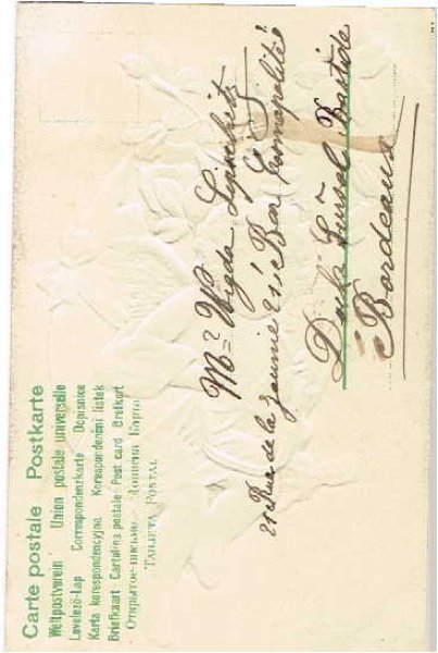 画像2: スミレのお花の卵を運ぶ天使 Ellen Clapsaddle (2)