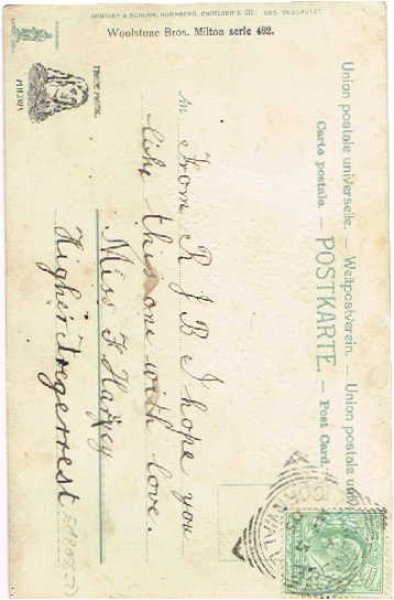 画像2: ハープを弾く天使 Ellen Clapsaddle (2)