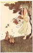 画像1: ラッパを吹く妖精とウサギ　Ida Outhwaite (1)