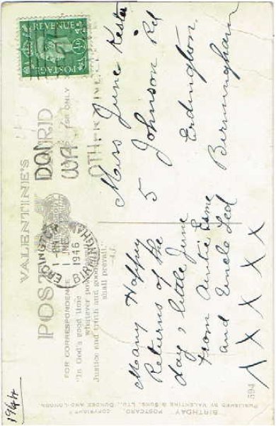 画像2: 2歳のバースデーカード 白と黒の猫ちゃん Lawson Wood (2)