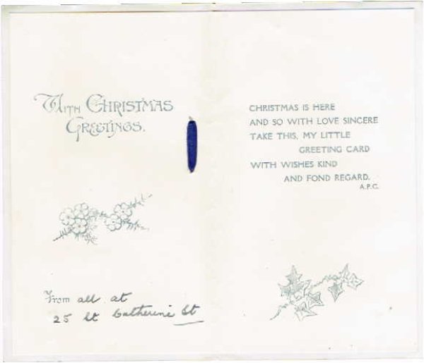 画像2: Xmasグリーティングカード　文字を運ぶツバメ　 (2)