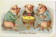 画像1: カードゲームをする豚さん (1)