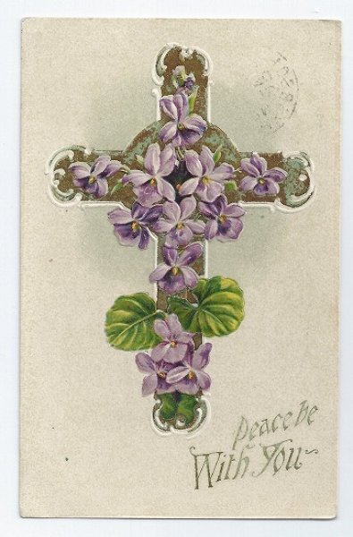 画像3: スミレのお花の十字架 (3)