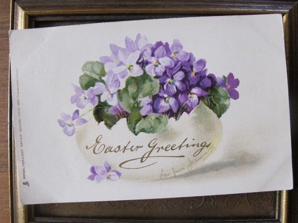 画像2: イースター　スミレのお花と卵 1904年 (2)